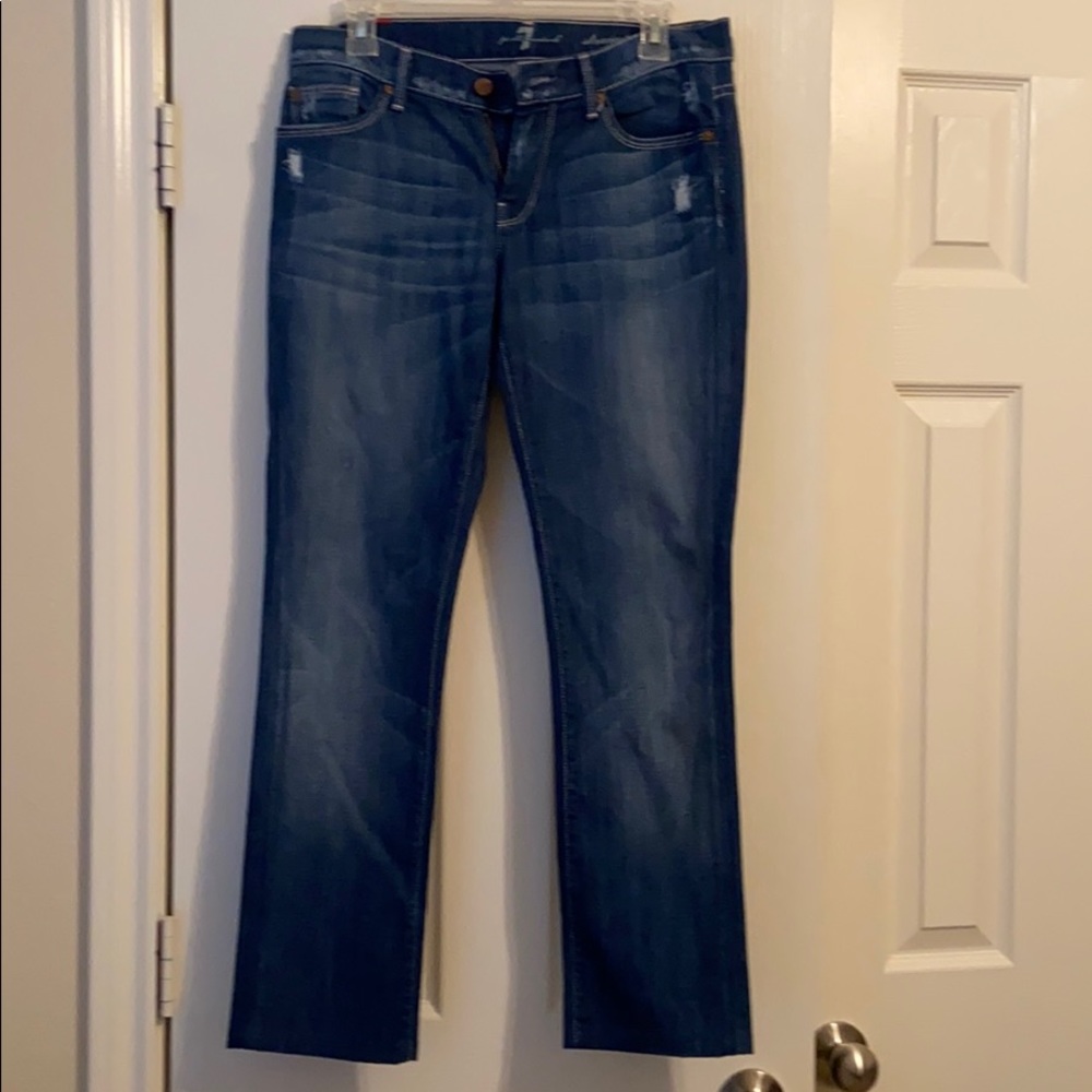 7 For All Mankind Straight Leg jeans. 28P